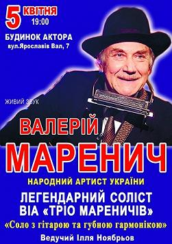 Концерт Валерія Маренича